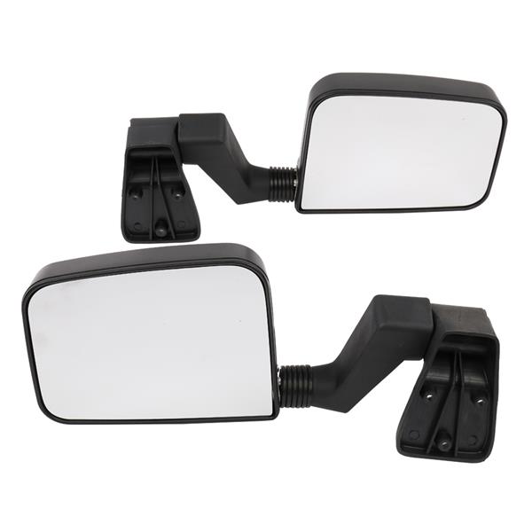 Manual Rear View Mirrors For 1987-2002 Jeep Wrangler Passenger Driver Side Pair 