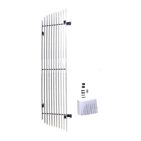 1pc Main Upper Polished Aluminum Car Grille for Ford Ranger 1993-1997 Not For 4WD Chrome 