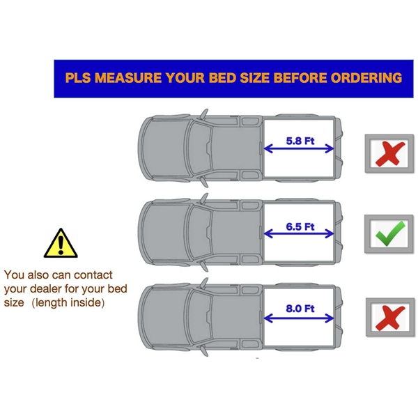 2014-2020 Toyota Tundra SR5 DBC CAB single cab  6.5'  Bed 